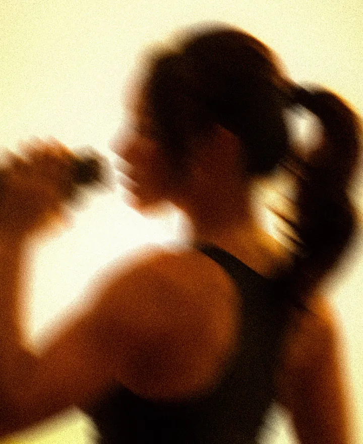 ASAI GYM pre-opening: athlete drinking water after a workout