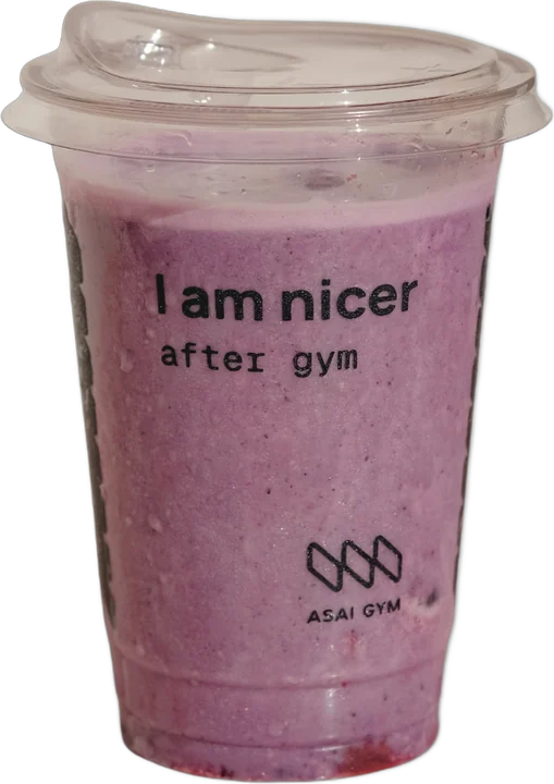 California Morning smoothie in an ASAI GYM cup