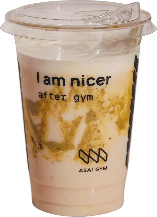 Legs Day smoothie in an ASAI GYM cup